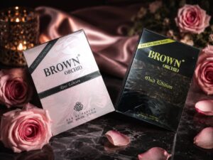 Brown orchid perfume